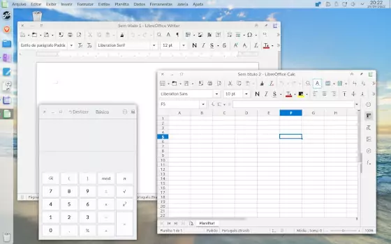 LibreOffice e Calculadora