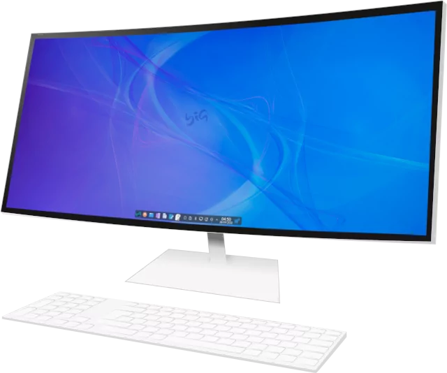 Monitor com o BigLinux 2 notebooks